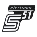Klebefolie Seitendeckel - electronic - silber, S51 1....