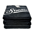 Badehandtuch schwarz Größe: 150x100 cm Motiv: SIMSON - 100% Baumwolle