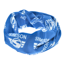 Schlauchtuch mit SIMSON-Markenlogos - weiß blau