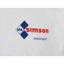 T-Shirt Farbe: weiß - Motiv: SIMSON Motorsport