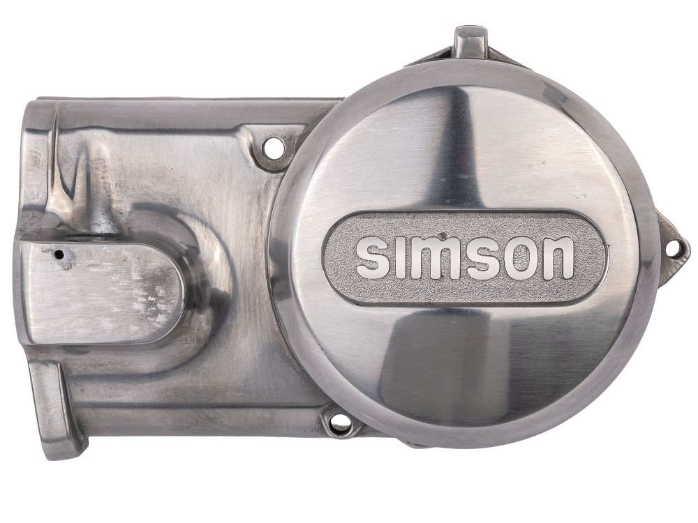 Lichtmaschinendeckel poliert mit Simson Schriftzug M500