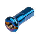 36L Speichennippel M3,5 + 3 mm - blau, TiN-Beschichtung