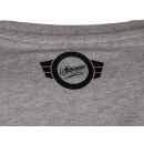 T-Shirt Farbe: hellgrau meliert - Motiv: Schwalbe Basic - 100% Baumwolle