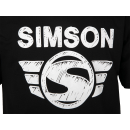 T-Shirt Farbe: schwarz - Motiv: SIMSON - 100% Baumwolle L