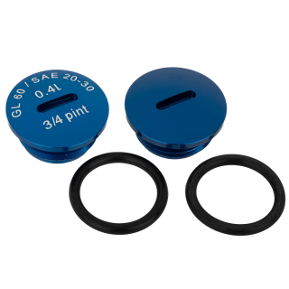 SET Verschlußschraube Alu blau mit O-Ringen S51, S53, S70, SR50, SR80, KR51/2